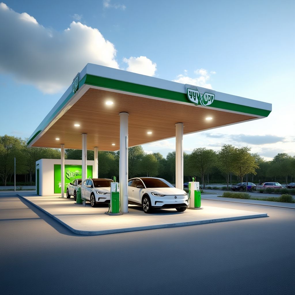 Nuevas estaciones con cargadores eléctricos